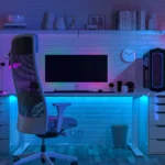 Neon Lit Room with an Epic Game Streaming Setup